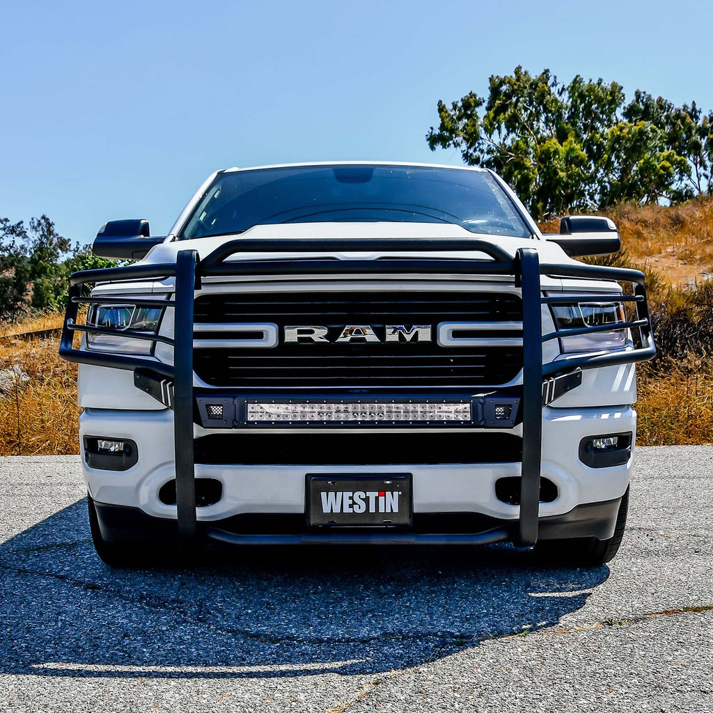 19-21-Ram-1500-Sportsman-X-Grille-Guard---Textured-Black-(Excluding-Classic--Rebel)