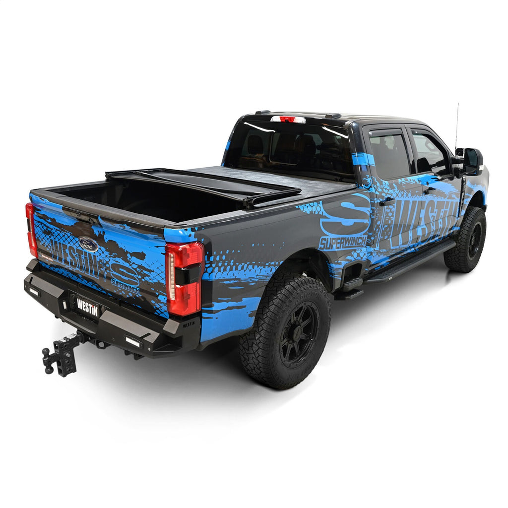 Westin 19-21005 Soft Tri-Fold Tonneau Cover for Select Ford F-250 Super Duty, Ford F-350 Super Duty