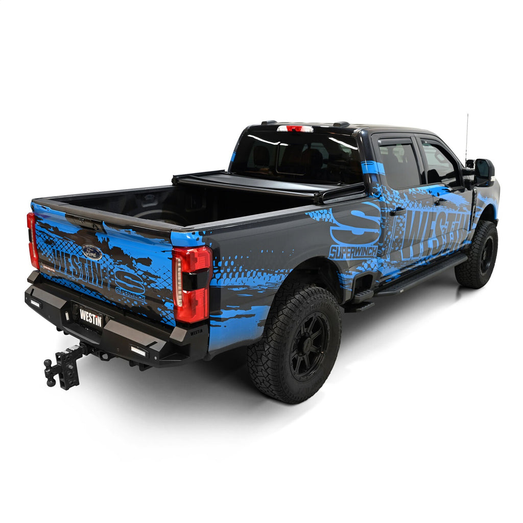 Westin 19-21005 Soft Tri-Fold Tonneau Cover for Select Ford F-250 Super Duty, Ford F-350 Super Duty