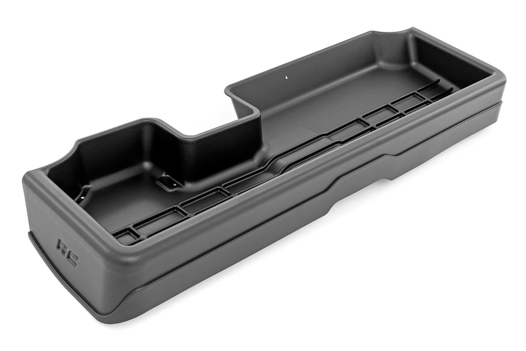 Rough Country RC09051A Under Seat Storage Compartment for Select Chevrolet Silverado 1500, Chevrolet Silverado LTD, Chevrolet Silverado HD, Chevrolet Silverado HD, GMC Sierra 1500, GMC Sierra Limited, GMC Sierra HD, GMC Sierra HD