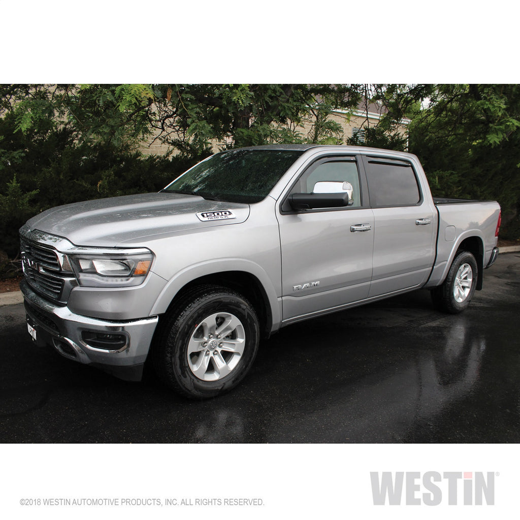 19-22-Ram-1500-Crew-Cab(Excl.-19-22-Ram-1500-Classic)-In-Channel-Wind-Deflector-4Pc---Smoke