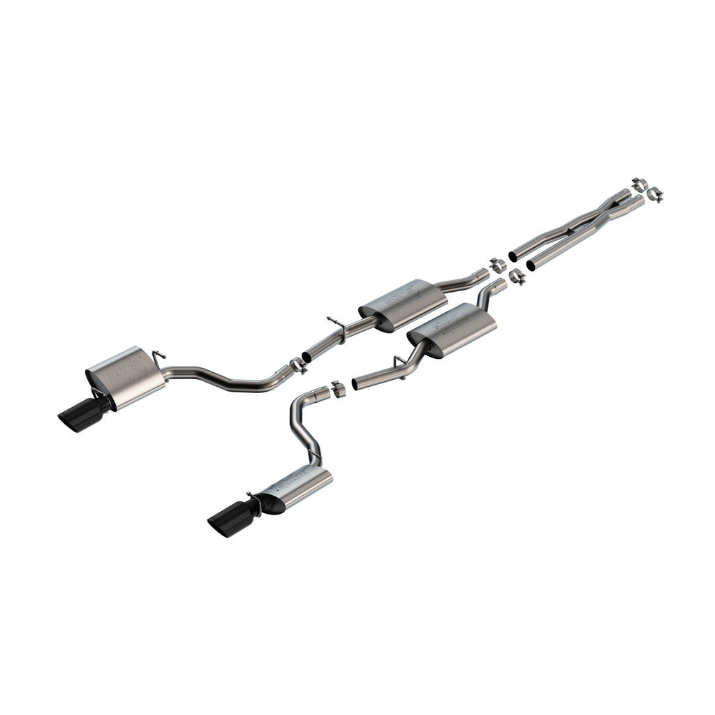 19-23-Dodge-Charger-Gt-3.6L-V6-Rwd-Atak-Catback-Exhaust---Black-Chrome-Tips