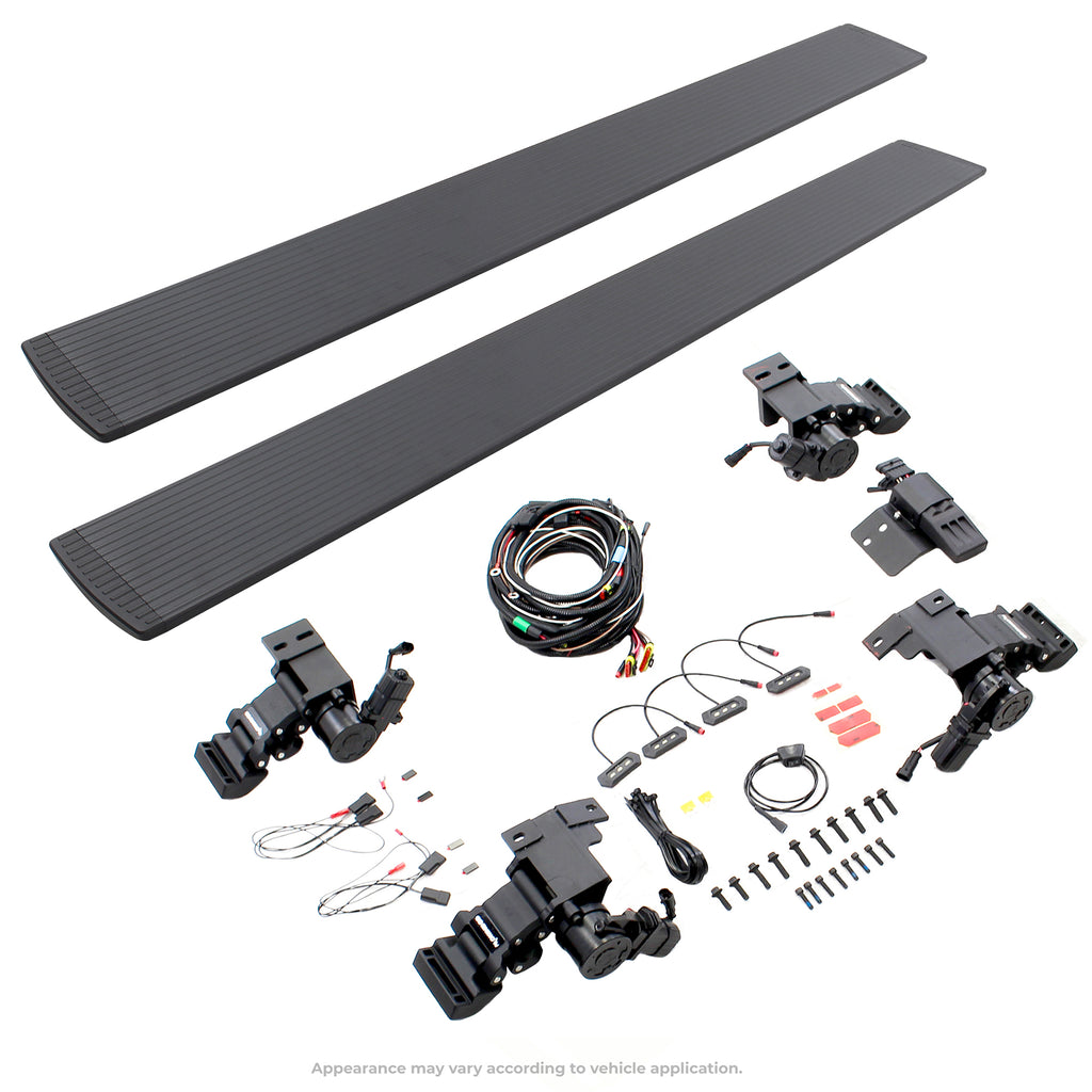 19-23-Ram-1500-Cc-4Dr-E-Board-E1-Electric-Running-Board-Kit-3-Brkt-(No-Drill)---Tex.-Blk