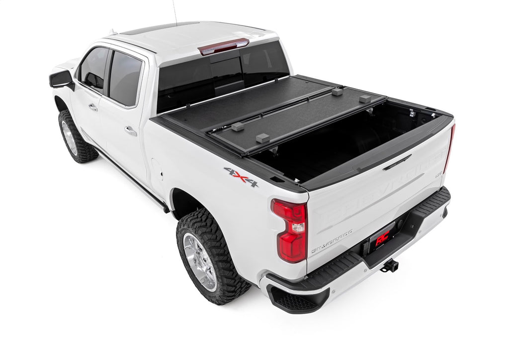 Rough Country 47120580B Hard Low Profile Bed Cover for Select Chevrolet Silverado 1500, GMC Sierra