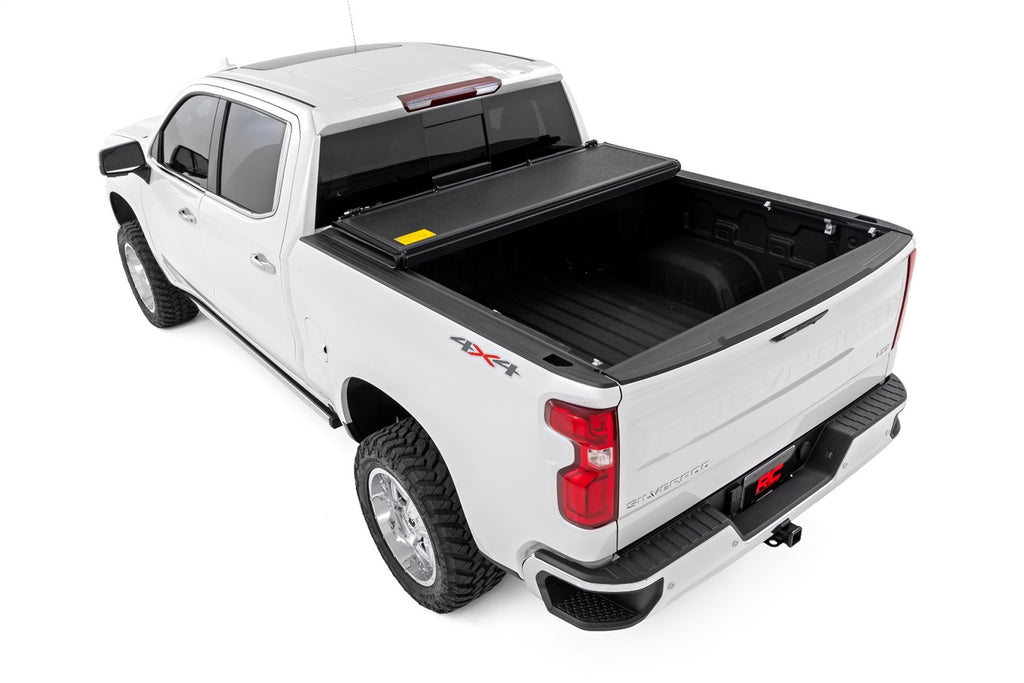 Rough Country 47120580B Hard Low Profile Bed Cover for Select Chevrolet Silverado 1500, GMC Sierra