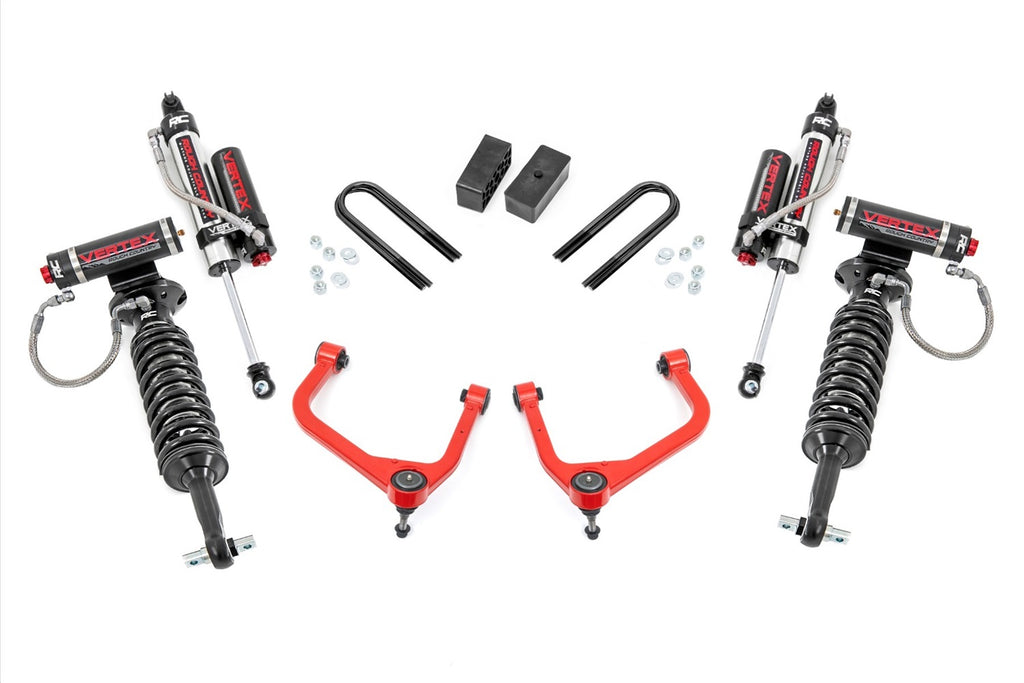 Rough Country 110550RED Suspension Lift Kit w/Shocks for Select GMC Sierra