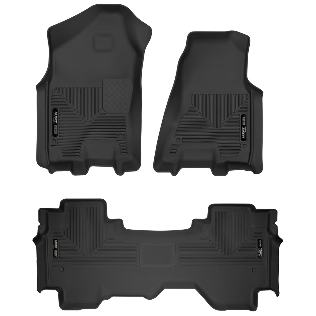 19-24-Dodge-Ram-1500-X-Act-Front--2Nd-Seat-Floor-Liner-Set---Black