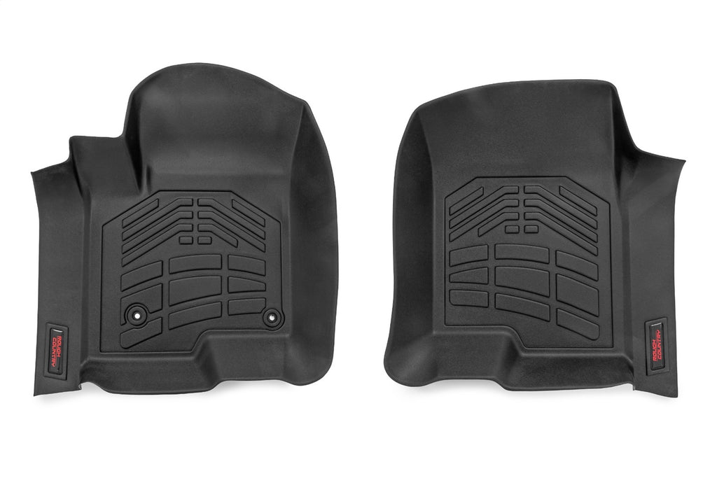 Rough Country SM21612 Sure-Fit Floor Mats for Select Chevrolet Silverado 1500, Chevrolet Silverado HD, Chevrolet Silverado HD, GMC Sierra 1500, GMC Sierra HD, GMC Sierra HD