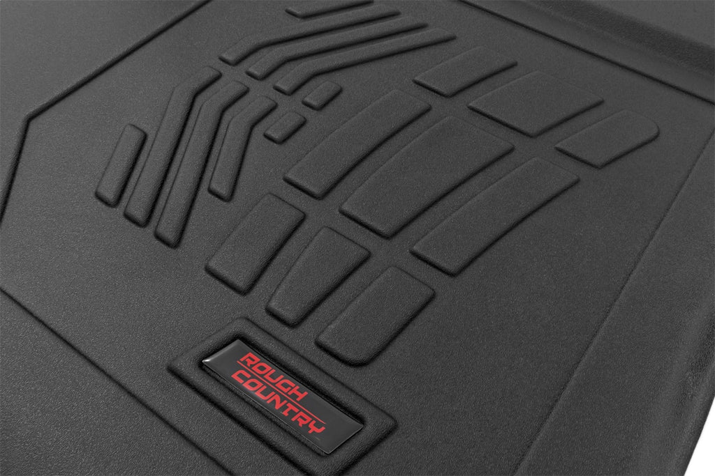 Rough Country SM21612 Sure-Fit Floor Mats for Select Chevrolet Silverado 1500, Chevrolet Silverado HD, Chevrolet Silverado HD, GMC Sierra 1500, GMC Sierra HD, GMC Sierra HD