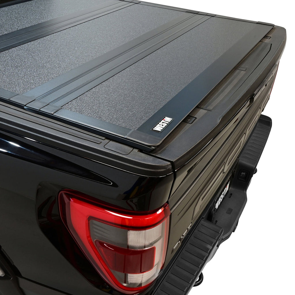 Westin 19-46355 Hard Tri-Fold Tonneau Cover for Select Ford F-150, Ford F-150 Lightning