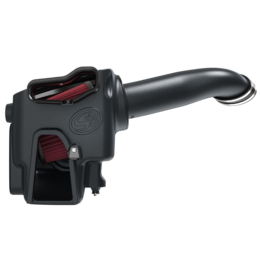 ~(19-Lbs.-25X16x15)~-Cold-Air-Intake-For-2020-Ford-F250-F350-V8-6.7L-Powerstroke-Cotton-Cleanable-Red-S-B