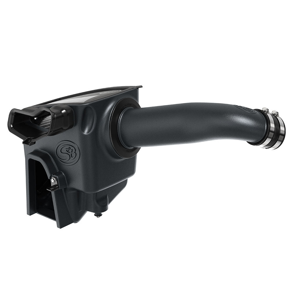 ~(19-Lbs.-25X16x15)~-Cold-Air-Intake-For-2020-Ford-F250-F350-V8-6.7L-Powerstroke-Dry-Extendable-White-S-B