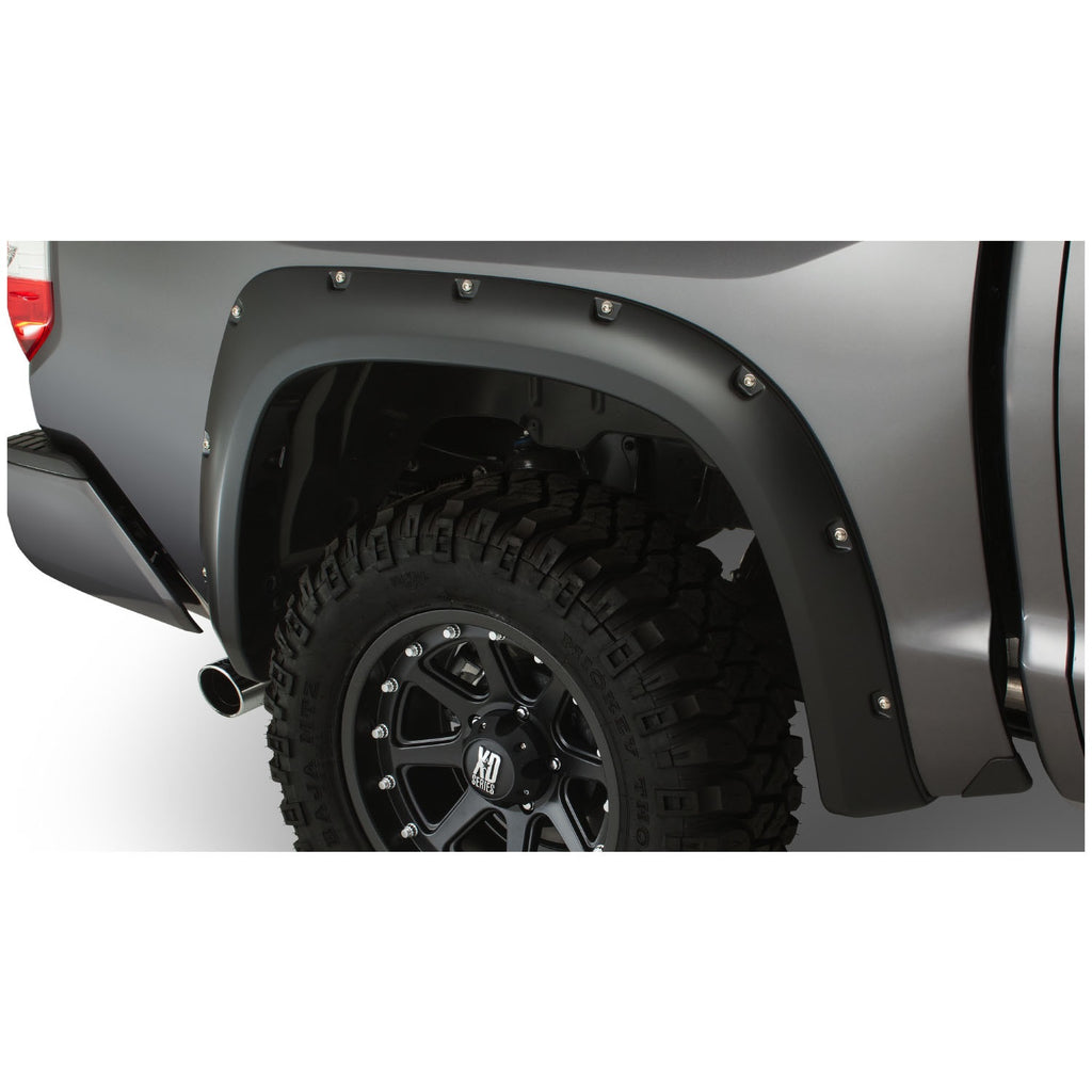 ~(19-Lbs.-52X32x9)~-Fender-Flares-Pocket-Style-4Pc-2014-2018-Toyota-Tundra-66.778.797.6In-Bed-Must-Remove-Factory-Mudflaps-Black