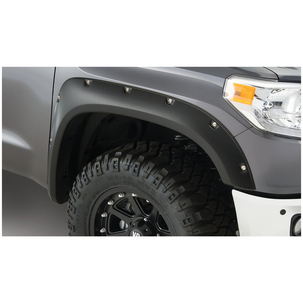 ~(19-Lbs.-52X32x9)~-Fender-Flares-Pocket-Style-4Pc-2014-2018-Toyota-Tundra-66.778.797.6In-Bed-Must-Remove-Factory-Mudflaps-Black