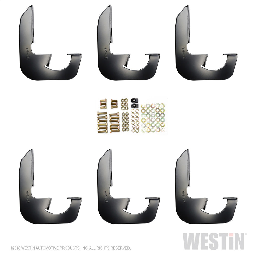 ~(19-Lbs.-17X11x3)~-Running-Board-Mount-Kit-Black-SilveradoSierra-1500-DoubleCrew-Cab-2014-2018-Silverado-LdSierra-1500-Limited-2019-25003500-DoubleCrew-Cab-2015-2019