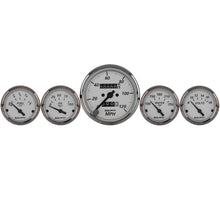 Load image into Gallery viewer, AutoMeter 1901 GAUGE KIT, 5 PC., 3 1/8" &amp; 2 1/16", MECH. SPEEDOMETER, AMERICAN PLATINUM