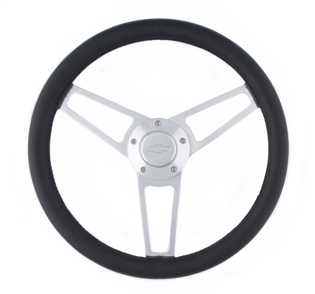 Grant 1901 Billet Series Leather Wheel and Installation Kit for Select Chevrolet Astro, Chevrolet Blazer, Chevrolet C10, Chevrolet C10 Pickup, Chevrolet C10 Suburban, Chevrolet C1500, Chevrolet C1500 Suburban, Chevrolet C20, Chevrolet C20 Pickup,
