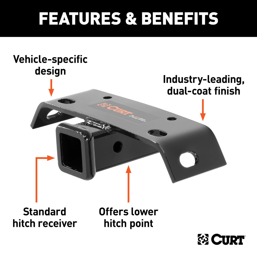 CURT 19030 Bumper Hitch with 2" Receiver
