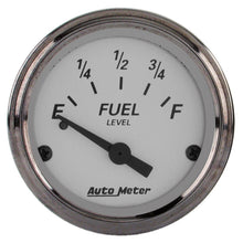 Load image into Gallery viewer, AutoMeter 1904 GAUGE, FUEL LEVEL, 2 1/16", 0OE TO 90OF, ELEC, AMERICAN PLATINUM
