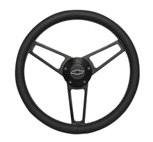 Load image into Gallery viewer, Grant 1906-1 Billet Series Leather Wheel and Installation Kit for Select Chevrolet 3B, Chevrolet 3C, Chevrolet 3D, Chevrolet 3E, Chevrolet 3F, Chevrolet 3G, Chevrolet Bel Air, Chevrolet Biscayne, Chevrolet Blazer, Chevrolet C10 Panel, Chevrolet C10