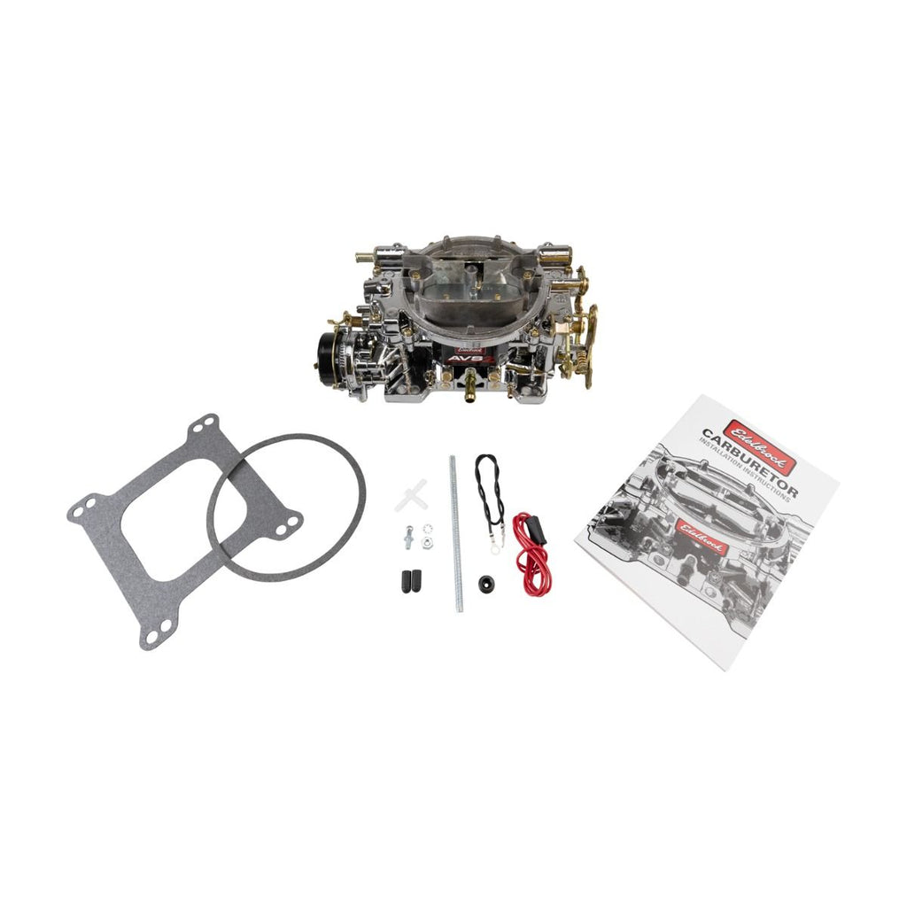 Edelbrock 1906-CP AVS2 Carburetor #1906-CP 650 CFM w/ Electric Choke, Chrome Plasma Finish for Select American Motors Ambassador, American Motors Hornet, American Motors Javelin, American Motors Matador, Avanti II, Bricklin SV-1, Buick Apollo, Buick