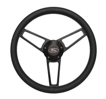 Load image into Gallery viewer, Grant 1908 Billet Series Leather Wheel and Installation Kit for Select Ford Bronco, Ford Courier, Ford E-100 Econoline, Ford E-100 Econoline Club Wagon, Ford E-150 Econoline, Ford E-150 Econoline Club Wagon, Ford E-250 Econoline, Ford E-250 Econoline