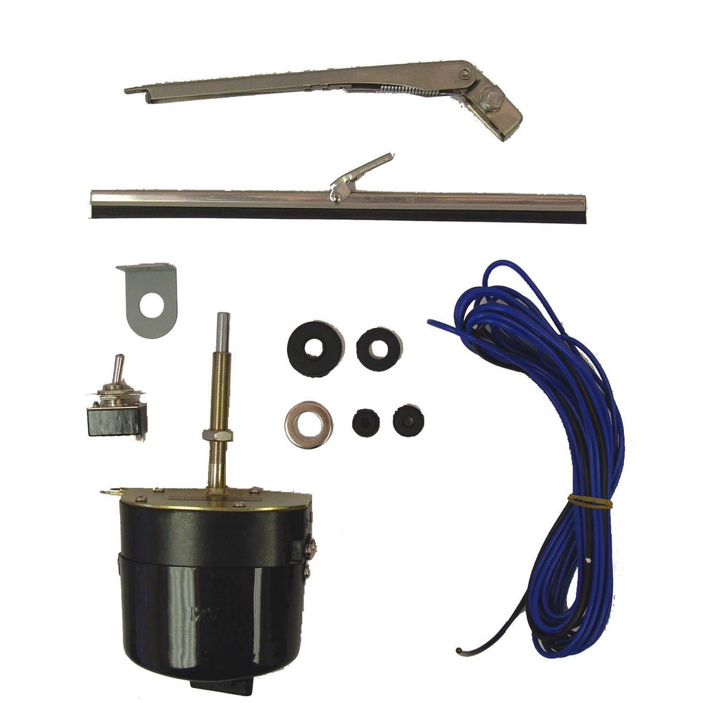 Omix 19101.02 Wiper Motor Kit for Select Jeep CJ3, Jeep CJ5, Jeep CJ6, Jeep Commando, Jeep DJ3, Jeep DJ5, Jeep DJ6, Jeep Dispatcher, Jeep F4, Jeep FC150, Jeep FC170, Jeep FC170HD, Jeep Gladiator, Jeep J-100, Jeep J-2500, Jeep Jeepster, Jeep Tornado, Jeep