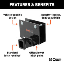 Load image into Gallery viewer, CURT 19101 RV Bumper Hitch with 2" Receiver (Fits 2" x 4" Bumper Beams)