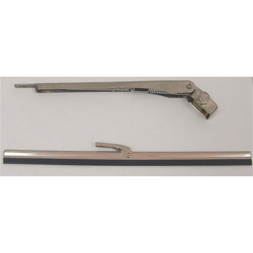 Omix 19102.01 Windshield Wiper Arm And Blade Kit for Select Jeep CJ3, Jeep CJ5, Jeep CJ6, Jeep Commando, Jeep DJ3, Jeep DJ5, Jeep DJ6, Jeep Dispatcher, Jeep F4, Jeep FC150, Jeep FC170, Jeep FC170HD, Jeep Gladiator, Jeep J-100, Jeep J-2500, Jeep Jeepster,
