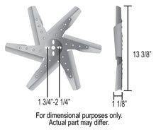 Load image into Gallery viewer, Derale 19113 13" High Performance Stainless Steel Standard Rotation Flex Fan, Black Hub