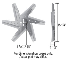Load image into Gallery viewer, Derale 19115 15" High Performance Stainless Steel Standard Rotation Flex Fan, Black Hub