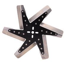 Load image into Gallery viewer, Derale 19115 15" High Performance Stainless Steel Standard Rotation Flex Fan, Black Hub