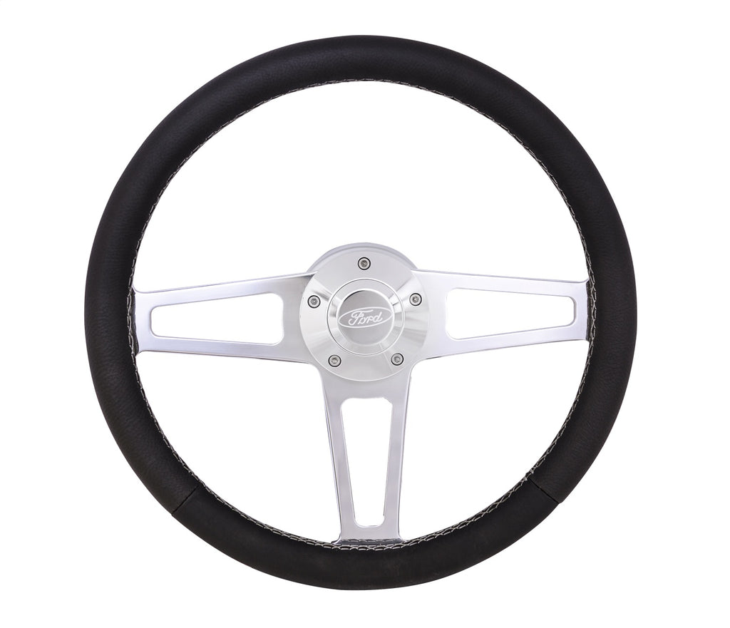 Grant 1912-1 Billet T Series Steering Wheel and Installation Kit for Select Ford B-600, Ford B-700, Ford Bronco, Ford C600, Ford C700, Ford C7000, Ford C800, Ford C8000, Ford Courier, Ford E-100 Econoline, Ford E-100 Econoline Club Wagon, Ford E-150