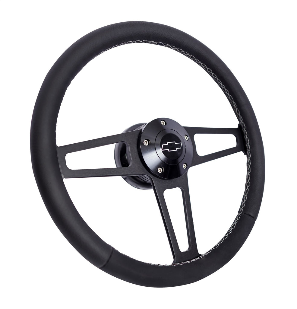 Grant 1916-1 Billet T Series Steering Wheel and Installation Kit for Select Chevrolet 3B, Chevrolet 3C, Chevrolet 3D, Chevrolet 3E, Chevrolet 3F, Chevrolet 3G, Chevrolet Bel Air, Chevrolet Biscayne, Chevrolet Blazer, Chevrolet C10 Panel, Chevrolet C10