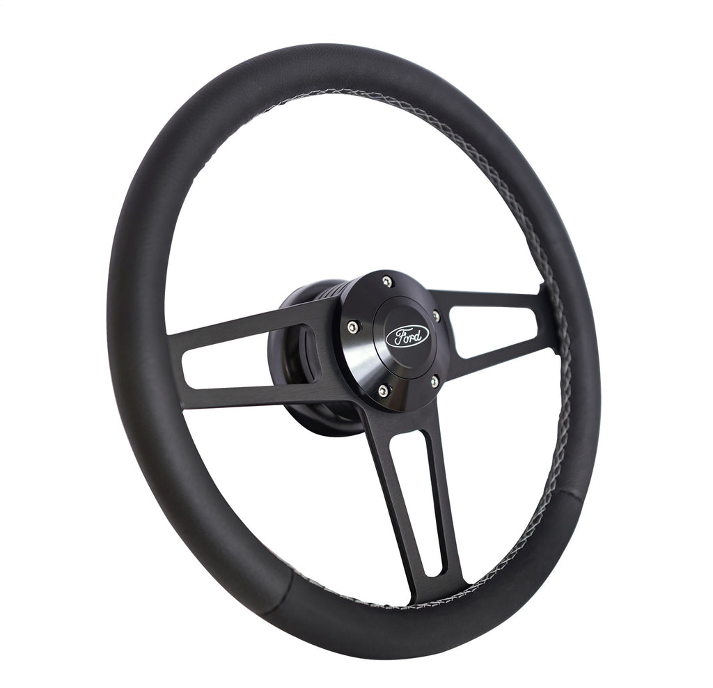 Grant 1917 Billet T Series Steering Wheel and Installation Kit for Select Ford B-600, Ford B-700, Ford Bronco, Ford C600, Ford C700, Ford C7000, Ford C800, Ford C8000, Ford Courier, Ford E-100 Econoline, Ford E-100 Econoline Club Wagon, Ford E-150