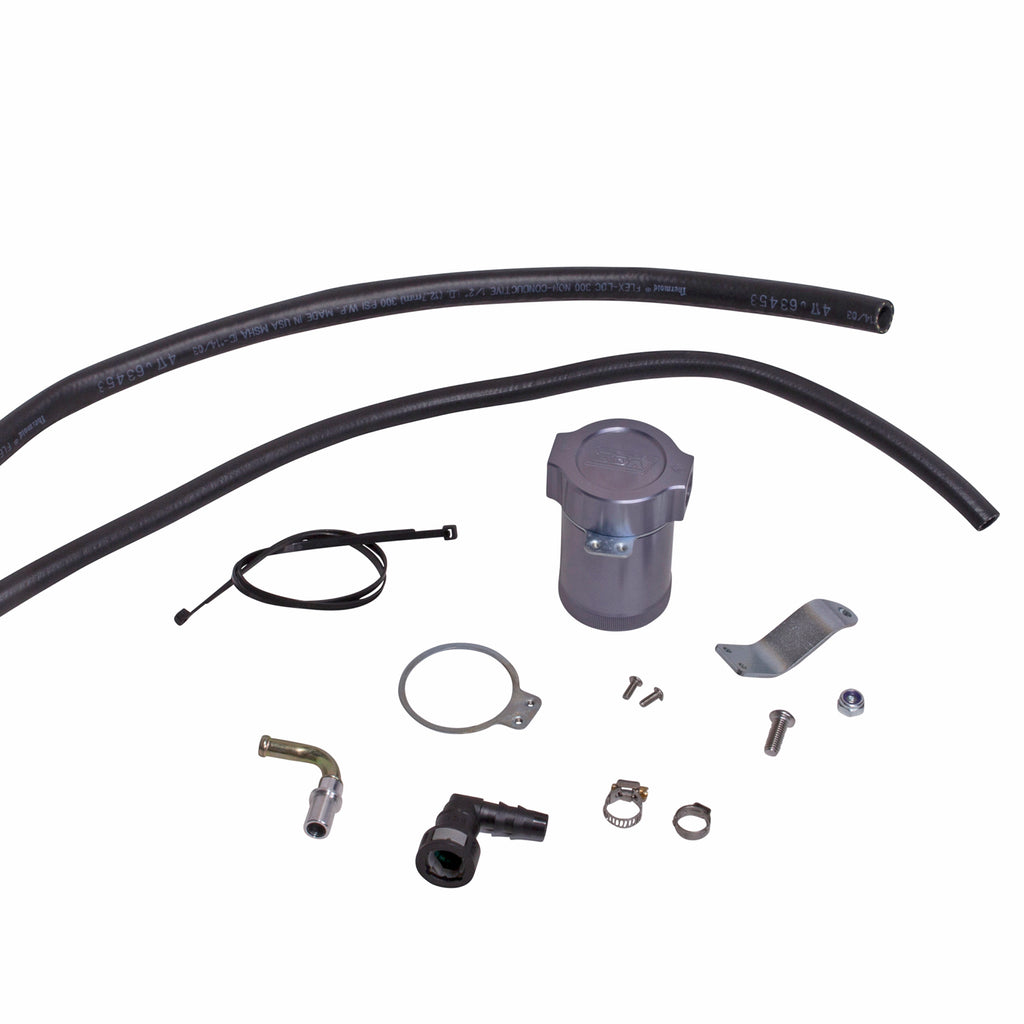 BBK Performance Parts 1918 2015-2020 MUSTANG ECOBOOST 2.3L CNC BILLET ALUMINUM OIL SEPARATOR (PASS SIDE) for Select Ford Mustang