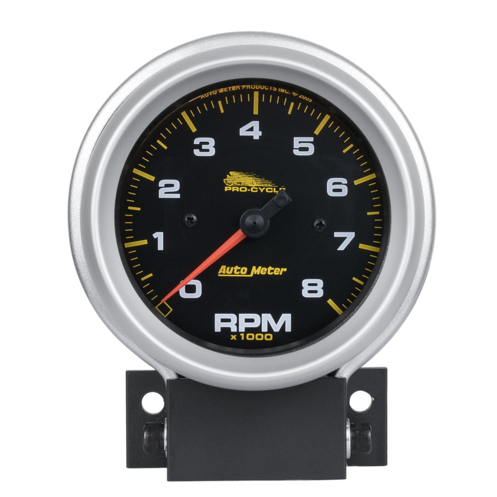 AutoMeter 19201 GAUGE, TACH, 3 3/4", 8K RPM, 2 & 4 CYLINDER, BLACK, PRO-CYCLE