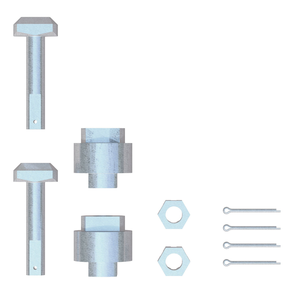 CURT 19204 Replacement 5th Wheel Puck System Anchors for Ram (Small, Fits 16021, 16022)