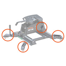 Load image into Gallery viewer, CURT 19206 Replacement 5th Wheel Puck System Handles for Ram (Fits 16022)