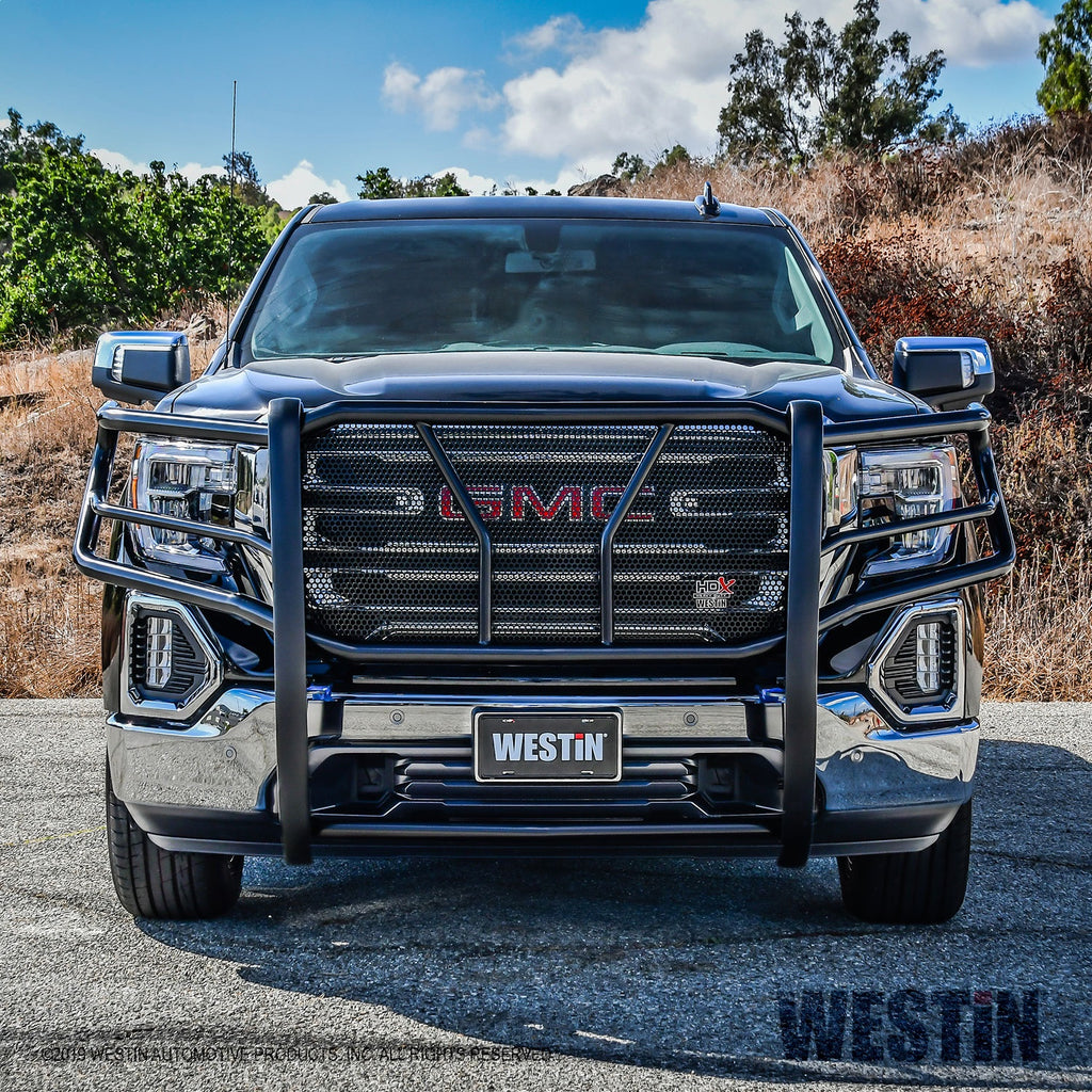 1921-Sierra-1500-Black-Hdx-Grille-Guard(Does-Not-Work-With-Sensors