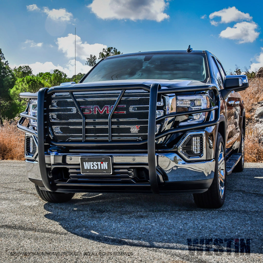 1921-Sierra-1500-Black-Hdx-Grille-Guard(Does-Not-Work-With-Sensors