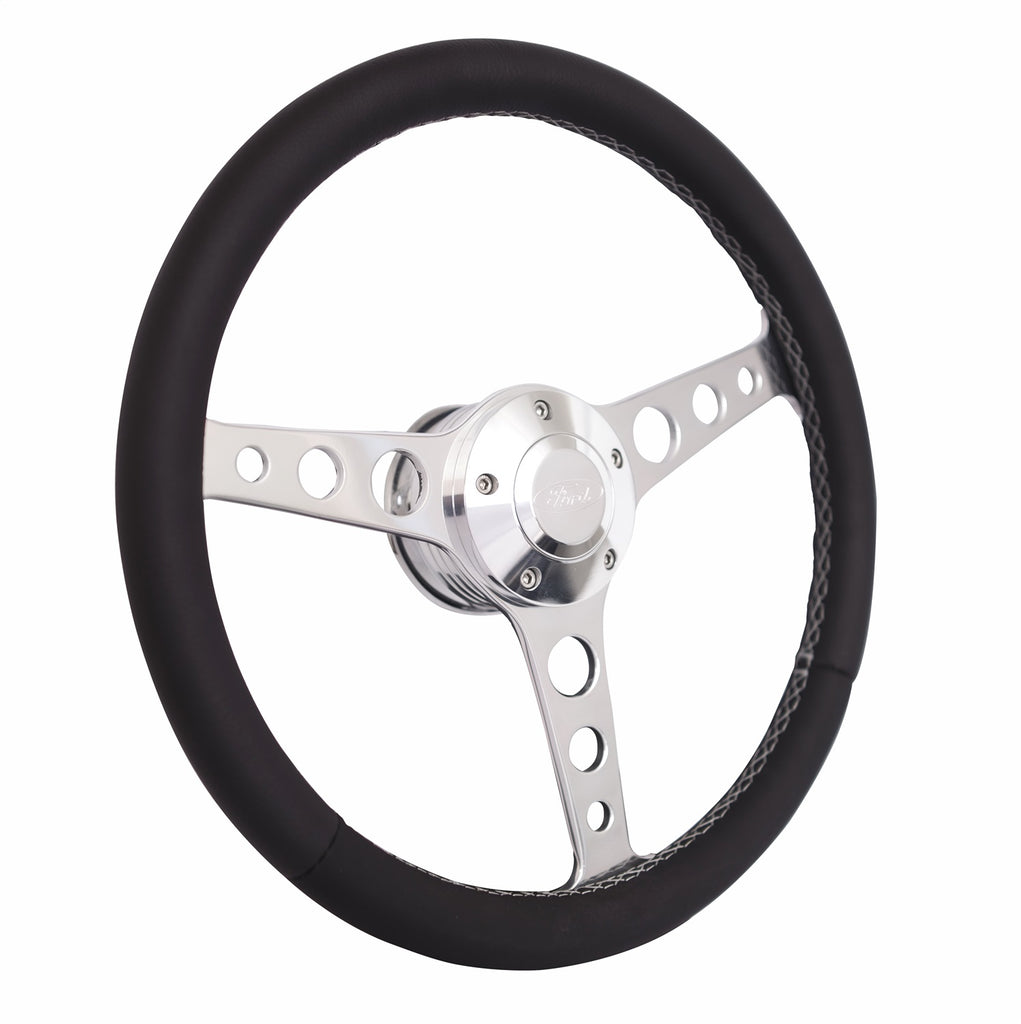 Grant 1922 Billet Classic Series Steering Wheel and Installation Kit for Select Ford B-600, Ford B-700, Ford Bronco, Ford C600, Ford C700, Ford C7000, Ford C800, Ford C8000, Ford Courier, Ford E-100 Econoline, Ford E-100 Econoline Club Wagon, Ford E-150