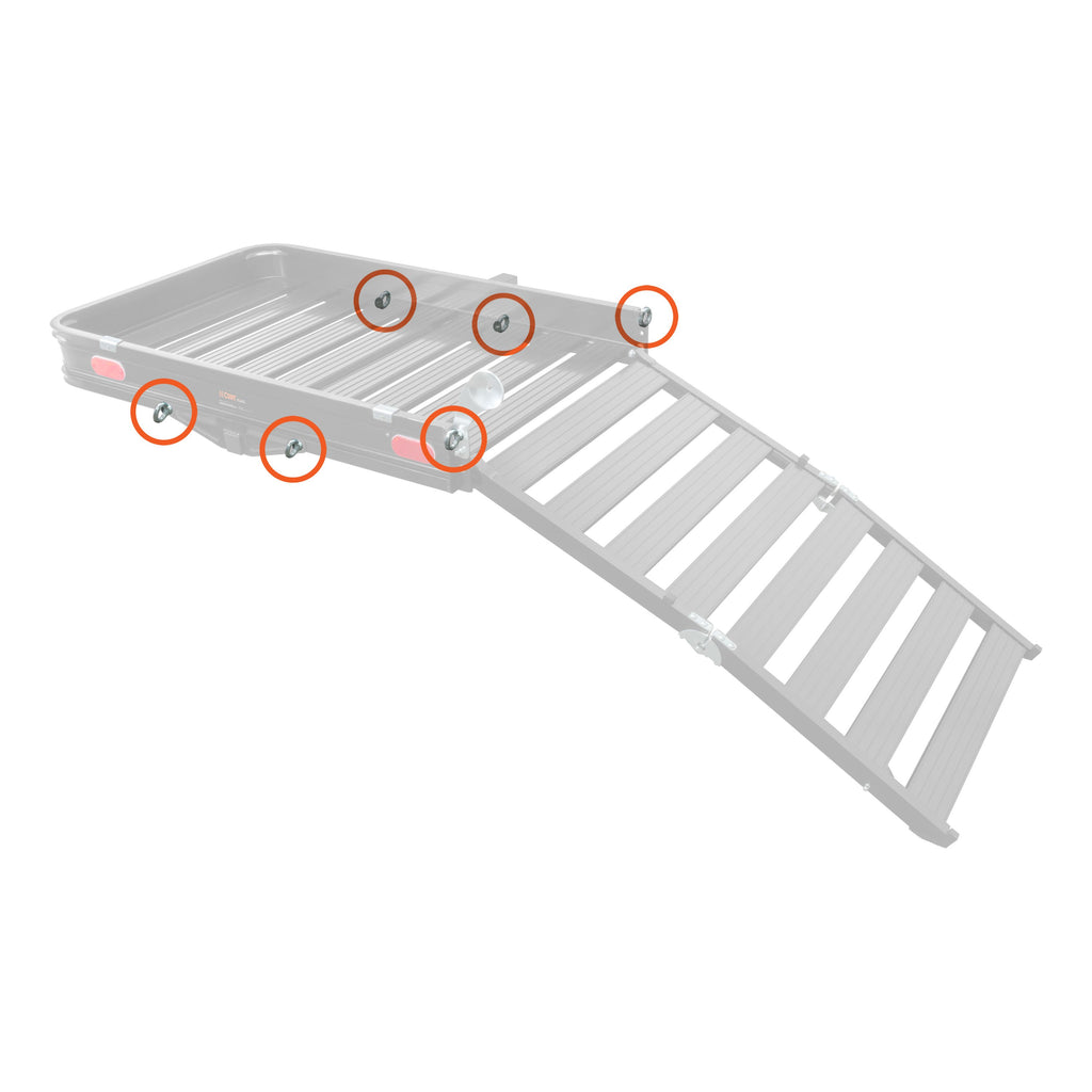 CURT 19232 Replacement 18112 Hardware for Cargo Carrier with Ramp