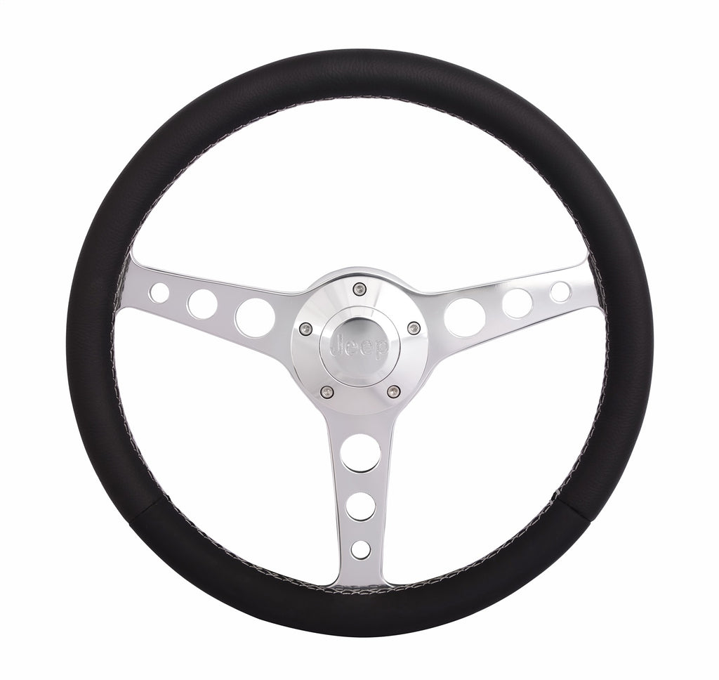 Grant 1924 Billet Classic Series Steering Wheel and Installation Kit for Select Jeep CJ5, Jeep CJ7, Jeep Cherokee, Jeep Comanche, Jeep J10, Jeep J20, Jeep Scrambler, Jeep Wagoneer, Jeep Wrangler