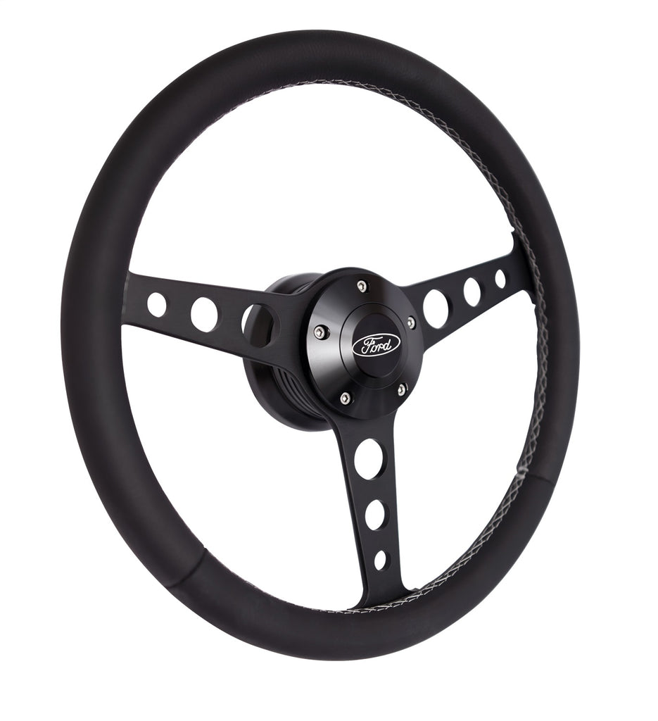 Grant 1927 Billet Classic Series Steering Wheel and Installation Kit for Select Ford B-600, Ford B-700, Ford Bronco, Ford C600, Ford C700, Ford C7000, Ford C800, Ford C8000, Ford Courier, Ford E-100 Econoline, Ford E-100 Econoline Club Wagon, Ford E-150