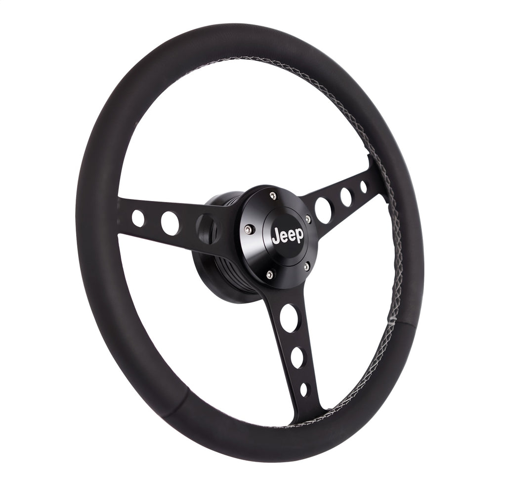 Grant 1929 Billet Classic Series Steering Wheel and Installation Kit for Select Jeep CJ5, Jeep CJ7, Jeep Cherokee, Jeep Comanche, Jeep J10, Jeep J20, Jeep Scrambler, Jeep Wagoneer, Jeep Wrangler