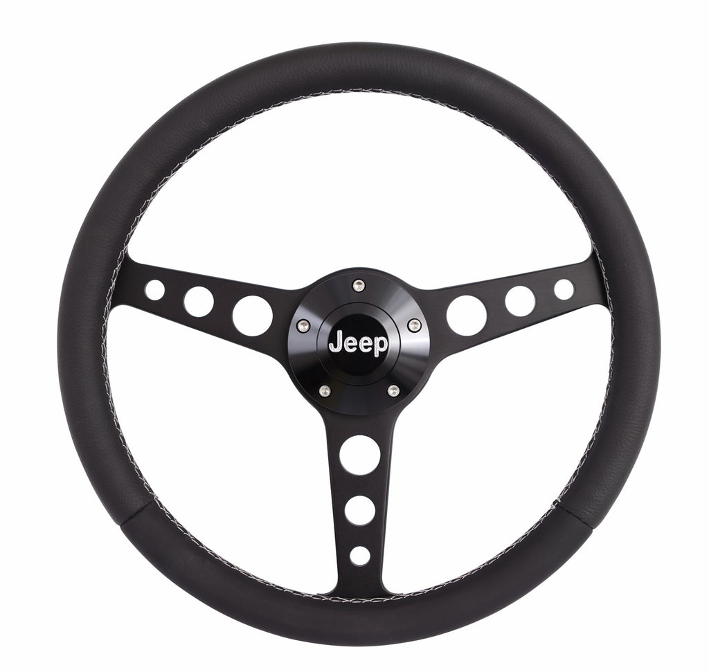 Grant 1929 Billet Classic Series Steering Wheel and Installation Kit for Select Jeep CJ5, Jeep CJ7, Jeep Cherokee, Jeep Comanche, Jeep J10, Jeep J20, Jeep Scrambler, Jeep Wagoneer, Jeep Wrangler