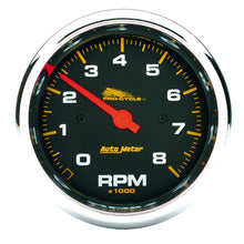 Load image into Gallery viewer, AutoMeter 19300 GAUGE, TACH, 3 3/4", 8K RPM, 2&amp;4 CYLINDER, BLACK, PRO-CYCLE