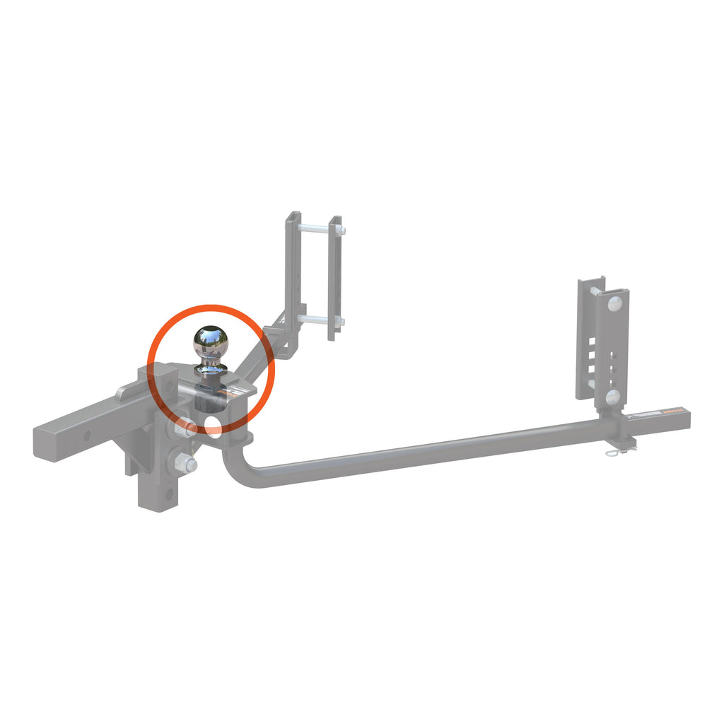 CURT 19308 2-5/16" Replacement Ball for TruTrack 2P 5-8K Weight Distribution Hitch