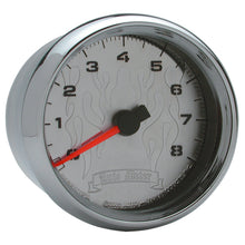 Load image into Gallery viewer, AutoMeter 19309 GAUGE, TACH, 2 5/8", 8K RPM, 2&amp;4 CYLINDER, CHROME FLAME, PRO-CYCLE